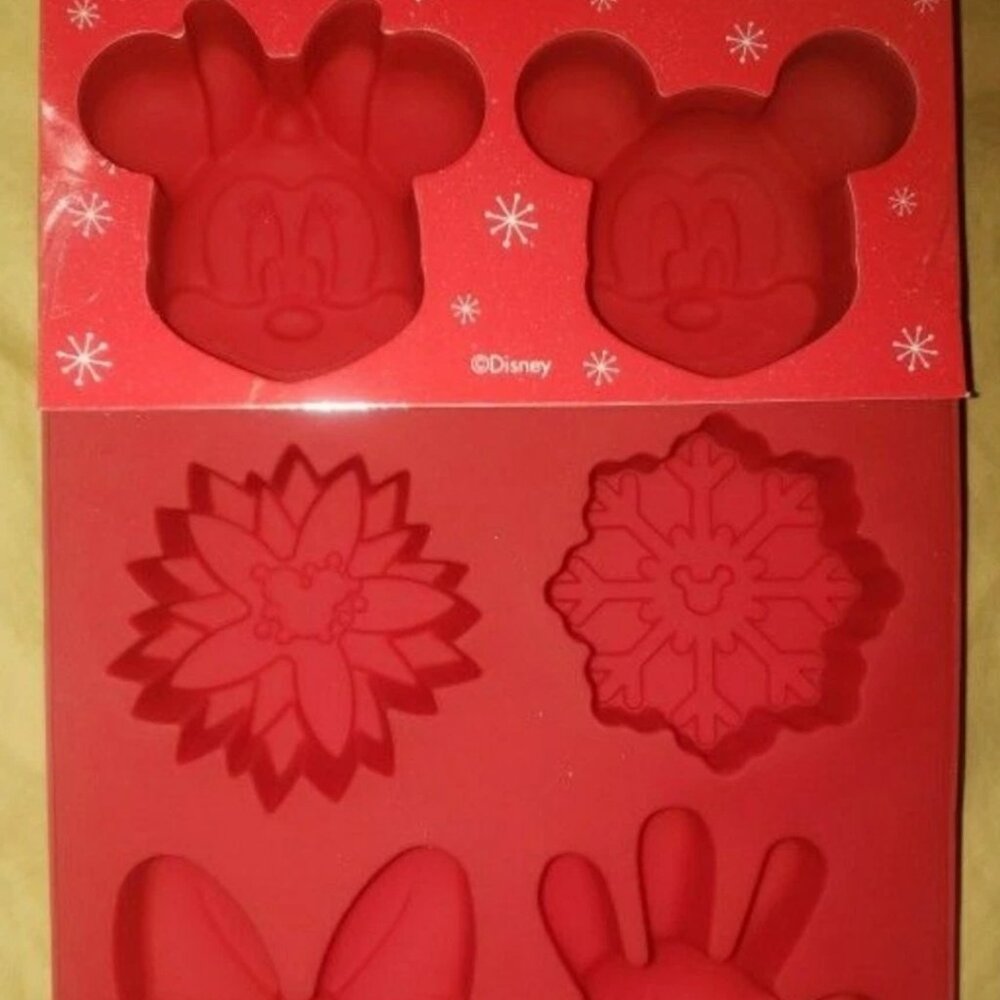 New disney christmas mickey and minnie mouse holiday silicone mold